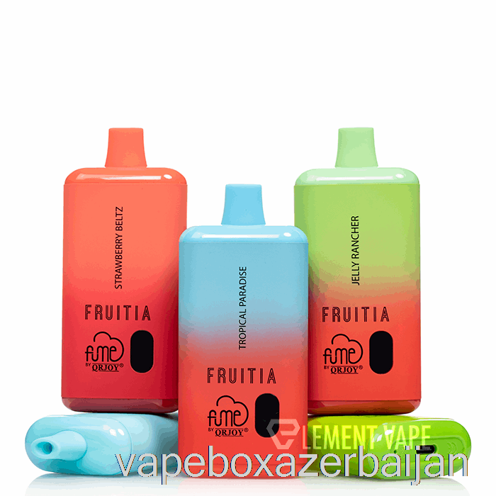 E-Juice Vape Fruitia x Fume 8000 Disposable Blue Slushy